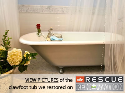 Clawfoot Bathtub Refinishing featured on DIY