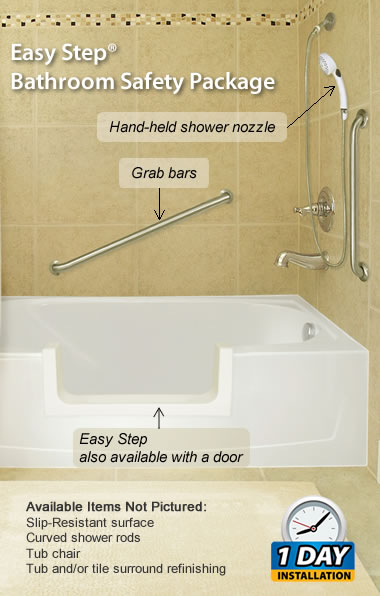 Easy Step Bathroom Safety Package
