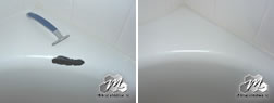 Porcelain tub chip repair