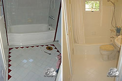 An entire small bathroom.