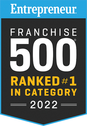 Entrepreneur Franchise 500 Ranked #1 in Category 2021