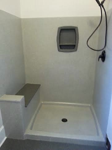 cultured marble refinishing shower