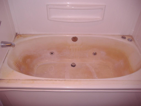 Acrylic tub clearance