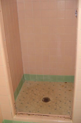 Tile Shower Pan Refinishing, How To Replace Plastic Shower Floor With Tile
